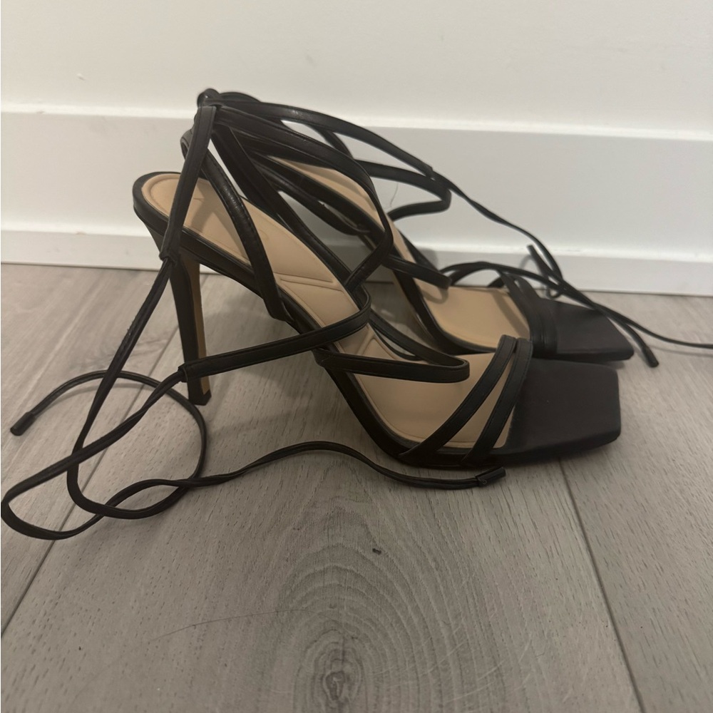 ALDO Black Strappy Heels